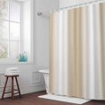 thumbnail image 6 of Beige Gradient Shower Curtain for Bathroom Decor, Countryside Farmhouse Waterproof Fabric Shower Curtain, 60"x72" Set with 12 Hooks, 6 of 9
