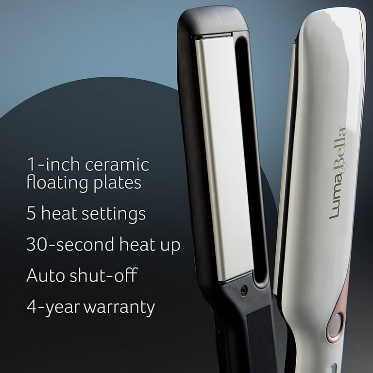 LumaBella Cool Mist Hair Straightener with Macadamia Conditioning Treatment Cool Mist Infusion Channel 1