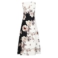 thumbnail image 4 of Vestido retro con cuello redondo, sin mangas, cómodo, de verano, a la moda para mujer Pompotops  ghjkhdj5472, 4 of 7