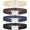 E-black+blue+coffee+khaki, variant on 4 Pack Women Stretch Belt Invisible Elastic Web Strap Belt for Pants Jeans Dresses