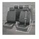 thumbnail image 2 of Funda De Asiento Cuero Coche Universal color gris, 2 of 4