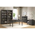 thumbnail image 2 of Pemberly Row Home Office 76" Wood Bunching Bookcase in Pewter, 2 of 2