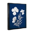 thumbnail image 3 of Stupell Industries Modern White Flower Petals Graphic Art Jet Black Floating Framed Canvas Print Wall Art, Design by Kourtni Gunn, 3 of 8