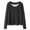 Dark Gray, variant on BEFOKA 2 Pack Womens Long Sleeve Shirts Crew Neck Thermal Tops Loose Fits Undershirt Base Layer Trendy Clothes M-L