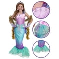 thumbnail image 4 of Disfraz infantil de sirena Spooktacular Creations, color morado, tamaño mediano, 4 of 9