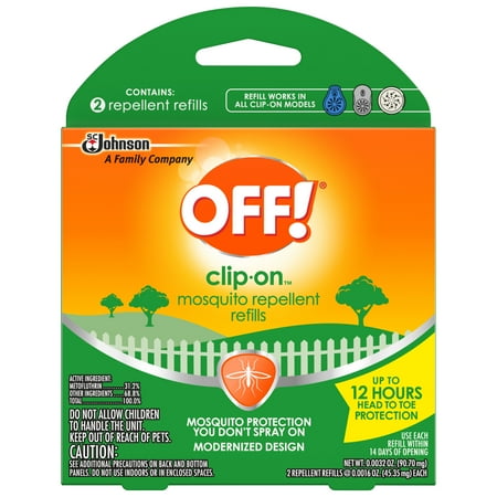 OFF! Clip-On Mosquito Repellent Refill, 2 count, 0.0032 Ounces