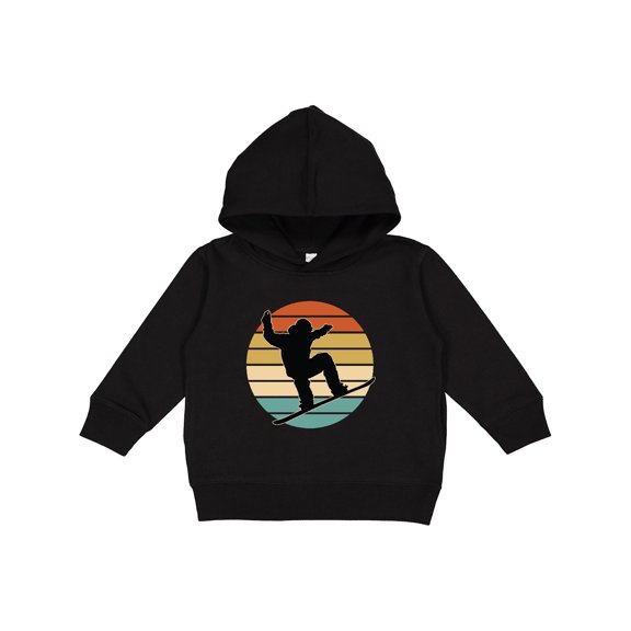 Inktastic Snowboarding Retro Sunset Snowboard Toddler Hoodie