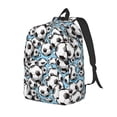 thumbnail image 1 of Saiise Sac à Dos pour Ordinateur Portable avec Impression de Ballon de Soccer - Bretelles Réglables, Résistant à l'Eau, Grande Capacité, Design Élégant, Unisexe pour École, Bureau, Voyage-Petit, 1 of 5