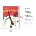 thumbnail image 2 of Bal du Moulin Rouge Paris - Frou Frou Revue a Grand Spectacle - Vintage Cabaret Poster by René Gruau c.1960s - Fine Art Matte Paper Print (Unframed) 24x32in, 2 of 4