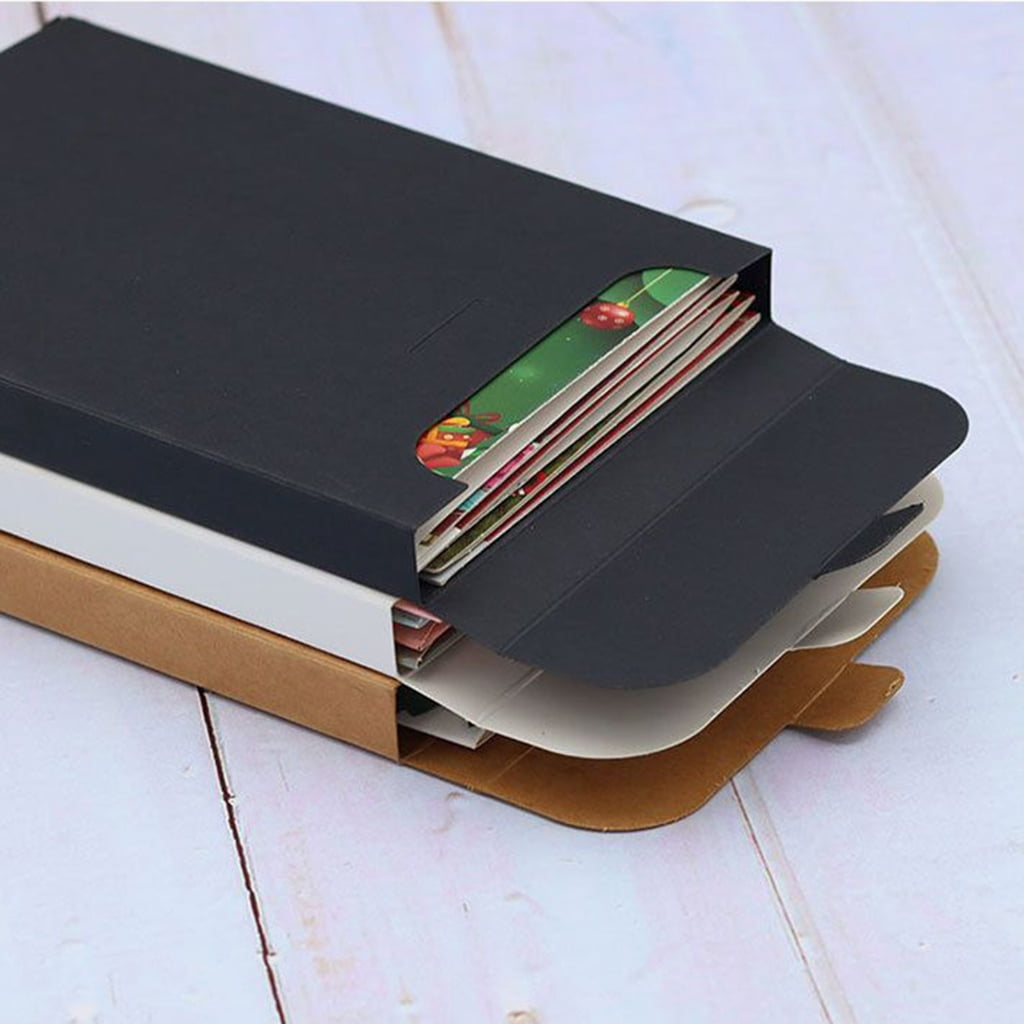 50Pcs Thickened Mailer Box Mailing Envelope For Greeting Card Postcard Packaging