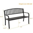 thumbnail image 4 of Aimee Lii 50 Inch Patio Garden Bench Loveseats for Outdoor, Outdoor Patio Furniture, 4 of 9