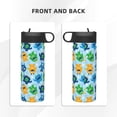 thumbnail image 3 of KLL Cartoon Monster Pattern 18OZ Water Bottle With Straw,Stainless Steel Sports Water Cup Flask Sports Water Cup Flask Wide Mouth Travel Thermal Mug, 3 of 8