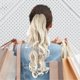 thumbnail image 4 of Long Curly Ponytail Wig Claw Clip Hair Wig Extensions Hairpiece Women Female Wavy Wig 50cm24T613, 4 of 4