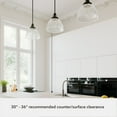 thumbnail image 6 of Hunter - Cypress Grove 1-light Natural Black Iron, Medium Size Pendant Light, Dimmable, Transitional Style, Dome Shaped, for Bedrooms, Kitchens, Dining, Living Rooms - 19249, 6 of 8