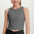 thumbnail image 3 of Mgmyaa Girls Crop Ribbed Tank Top Crewneck Sleeveless Summer Base Casual Tank Top 5-15 Years, 3 of 7
