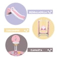 thumbnail image 3 of Juguete Corralito Plegable Con Colchoneta Y Set De Juegos Color Rosa, 3 of 5