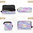 thumbnail image 5 of Hair Tool Organizer Bag with Heat Resistant Mat Removable Travel Storage Case for Hot Air Brushes Curling Irons Pastel Colors Stars Pattern, 5 of 8