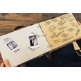 thumbnail image 3 of Darling Souvenir Personalized Engraved Laser Cut Wedding Guest Book Wooden Cover Sign-in Book Registry Guestbook Scrapbook-R7, 3 of 7