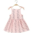 thumbnail image 2 of Robe de Fête Princesse à Fleurs Unies Rayée pour Fille Tout-Petit Robe d'Été, 2 of 5