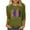 A-Army Green, variant on GERsome Womens American Flag T Shirts 4th of July Patriotic 3/4 Sleeve Shirts Veteran Crewneck Shirt Stars Stripes Tops S-3XL