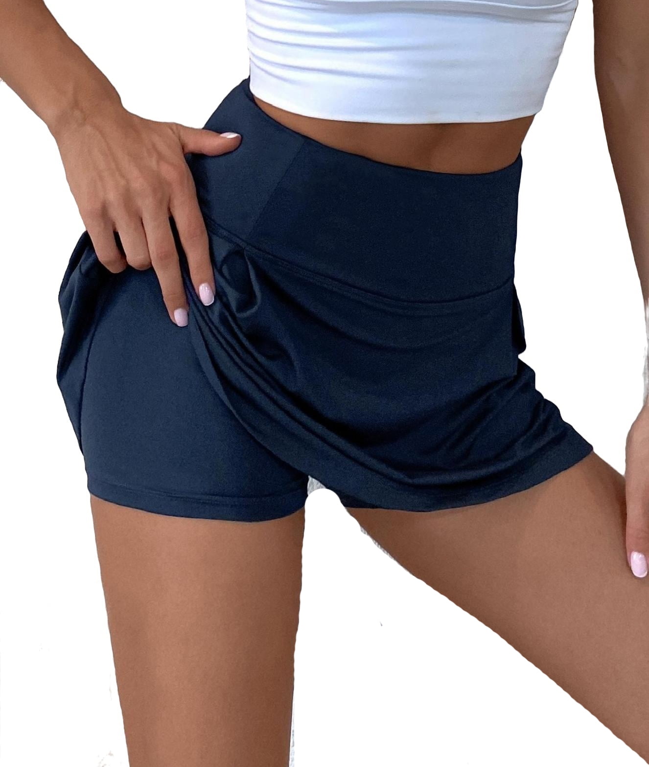 Womens Activewear Sports Skirts & Skorts Skort Solid Skirts & Skorts
