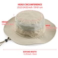thumbnail image 2 of OZERO UPF 50+ Sun Hats for Women Men - Wide Brim Summer Mesh Hat UV Protection Packable Boonie Bucket Fishing Camping Safari Beach Hats for Ladies Hiking, 2 of 7