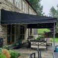 thumbnail image 6 of Waterproof Canvas Fabric 600D Marine Awning Outdoor Fabric Cordura Water-Resistant Material PVC Backing for Sunbrella Tent Cushion Boat 60in Wide - Black, 6 of 8