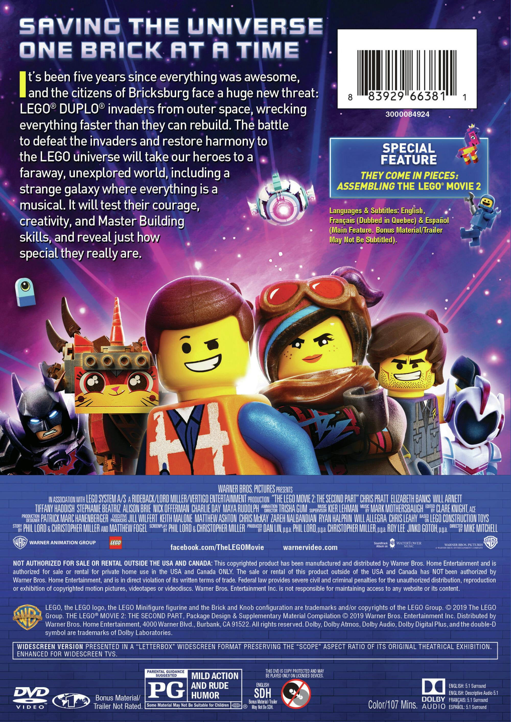 The LEGO Movie 2 [DVD] - Walmart.com