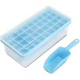 thumbnail image 1 of Bac à Glaçons avec Couvercle et Bac en Silicone avec Pelle 36 Compartiments Bleu, 1 of 5