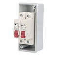 thumbnail image 2 of Outdoor Waterproof Distribution Box, Power Distribution Box MCB Sensitive Action  For Residential Buildings C6+C20,C16+C20,C20+C20, 2 of 8