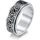 thumbnail image 2 of SINLEO Anillo de ansiedad de acero inoxidable con nudo celta, anillo giratorio para hombres y mujeres, anillos inquietos, herramienta para aliviar el estrés, joyería para la ansiedad, 2 of 5