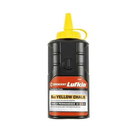 

4 pcs Crescent CB08Y Lufkin Chalk Refill Yellow 8 Oz
