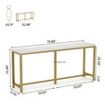 thumbnail image 7 of TribeSigns 70.9 inch Extra Long Sofa Table, Narrow Long Console Table Behind Couch, Entryway Table for Living Room, 7 of 7