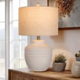 thumbnail image 5 of Farmhouse Jar Table Lamp 1 Pack, Rotary Switch Rustic Bedside Lamp, Pot Nightstand Lamp for Bedroom Living Room (LED Bulb Included), 5 of 10