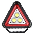 thumbnail image 5 of Luz de trabajo COB de 1 pieza, luz de advertencia triangular de carga USB, semáforo (negro rojo), 5 of 5