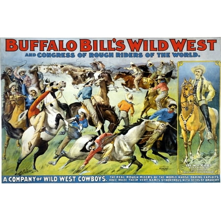 Congress Congress Semi Flush - Buffalo Bills Wild West And Congress Of Rough Riders Circus Canvas Art - (36 x 54)