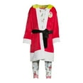 thumbnail image 3 of 3 Pc Christmas Grinch Pajama and Robe Set, White, 2T, 3 of 5