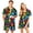 04#Green, variant on Mens Allover Halloween Skull Pattern Sleepwear Set Trim Edge Button Front Shirt And Comfortable Home Lounge Shorts