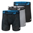 thumbnail image 1 of Calzoncillos tipo bóxer New Balance de 6 pulgadas sin etiqueta para hombre, paquete de 3, 1 of 5