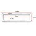 thumbnail image 2 of 2 Inch Rectangle Rings Buckle Metal Rectangular Buckle Loop for Bag Belt Strap Quality Finish 4 pcs SCLP (2 Inches Loop, Silver), 2 of 5