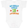 thumbnail image 3 of Inktastic My Great Uncle is Awesome Boys or Girls Baby Bodysuit, 3 of 5