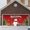 B, variant on WMQPNNS Made in Canada Large Garage Door Banner Outdoor for Holiday Season Festive Xmas Front Porch Welcome Sign with Santa Sleigh Reindeer Snowman Design Durable Material