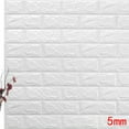 thumbnail image 2 of MERRYHAPY 5PCS Removable Brick Wallpaper White Wall Decals for Home Wall Decoration with Simple Style, 2 of 5