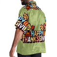 thumbnail image 3 of Thanksgiving Font Men's Printed Button Down Short Sleeve Casual Summer Beach Shirt - Unisex, 3 of 6