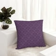 thumbnail image 6 of Pofeuu Retro Florals Purple Print Double-sided plush pillowcase Square Throw Pillow Covers Pillows Cover for Living Room Bedroom Sofa Couch Cushion Cover（No pillow core）-26"x26", 6 of 7