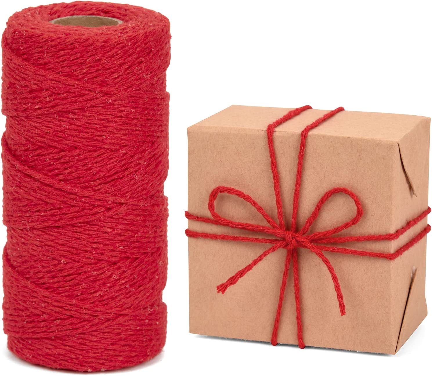 Natural Jute Twine, 328 Feet Twine String for DIY Art Crafts, Gardening