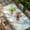 Beige, variant on Jellyfish Coastal Table Cloths for 3 Foot Rectangle Tables, Summer Nautical Starfish Coral Grey Wooden Patio Waterproof Elastic Fitted Tablecloths, Washable Rectangular Table Cover for Camping