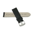thumbnail image 4 of 18mm GT Rally Perforrated, Vented Racer Leather Watch Strap Band, Stainless Steel Buckle, 4 of 7