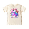 thumbnail image 4 of 5th Birthday Unicorn Shirt for Girls Rainbow Horse Party Theme Five Year Old Graphic Tee Natural Shirt 4T, 4 of 5