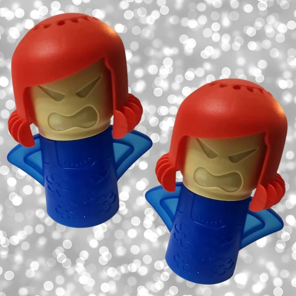 New Nib Set Of 2 Angry Mama Microwave Oven Cleaner Steam Cleaners Free Shipping